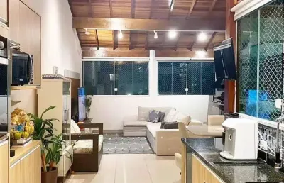 Cobertura à venda, 108 m² por r$ 765.000,00 - campestre - santo andré/sp