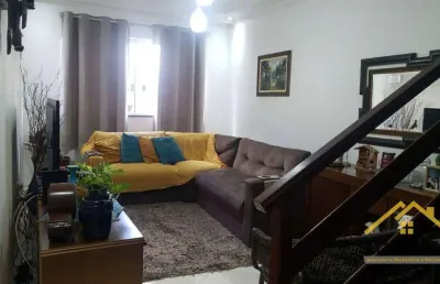 Sobrado com 3 dormitórios à venda, 114 m² por r$ 532.000,00 - jardim progresso - santo andré/sp