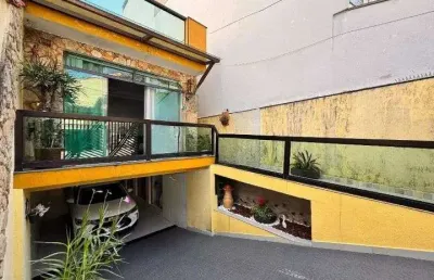 Sobrado com 3 dormitórios à venda, 238 m² por r$ 1.100.000,00 - vila scarpelli - santo andré/sp