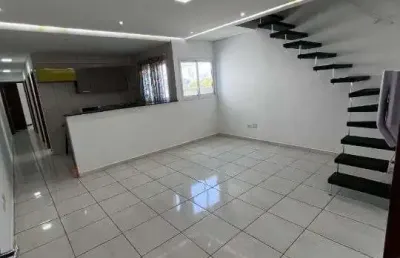 Cobertura com 3 dormitórios à venda, 121 m² por r$ 550.000,00 - vila pires - santo andré/sp
