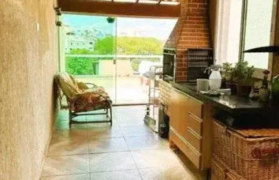 Cobertura com 2 dormitórios à venda, 80 m² por r$ 385.000 - vila linda - santo andré/sp