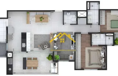 Apartamento à venda, 103 m² por r$ 1.180.000,00 - vila assunção - santo andré/sp