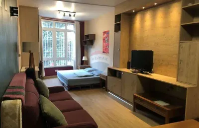 Vende apto rua jaguaribe 276, 11, 46m², ambientes integrados, janela anti-ruído, reformado, r$295.000