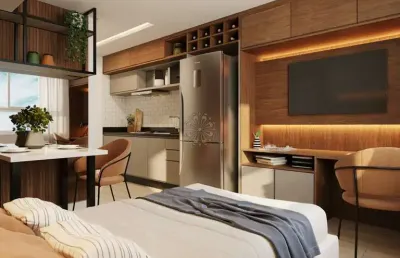 Kitnet / stúdio para alugar na avenida visconde de guarapuava, 3070, centro, curitiba, 29 m2 por r$ 3.000