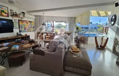 Cobertura linear  única de 3 suites á venda  - jardim oceânico - 2a. quadra da praia