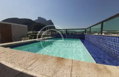 Cobertura duplex  á venda  4 quartos / 3 suíte  - barra da tijuca - jardim oceânico - vista total pedra da gávea