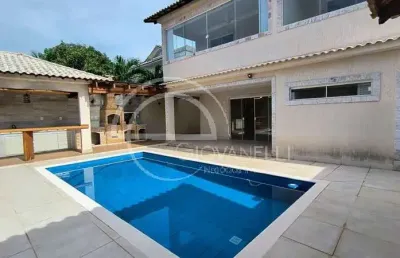 Casa duplex de 5 quartos à venda - barra da tijuca - santa mônica residências