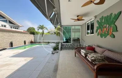 Casa com subsolo de 5 suites à venda - barra da tijuca - quintas do rio