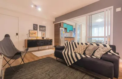 Apartamento com 2 dormitórios, sendo 1 suíte e 1 vaga de garagem no brooklin.
