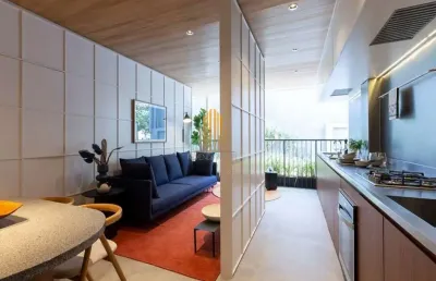 Condomínio nato itaim, localizado na região do itaim bibi, apartamento de 39m², possui  dormitório,