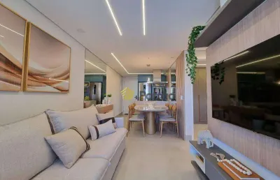 Residencial atlântica - 2 dormitórios, sendo 1 suíte à venda, 58 m² por r$ 525.000 - vila valparaíso - santo andré/sp