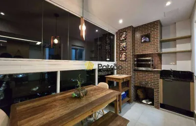 Apartamento com 1 dormitório, 52 m² - venda por r$ 750.000,00 ou aluguel por r$ 5.510,00/mês - jardim hollywood - são bernardo do campo/sp