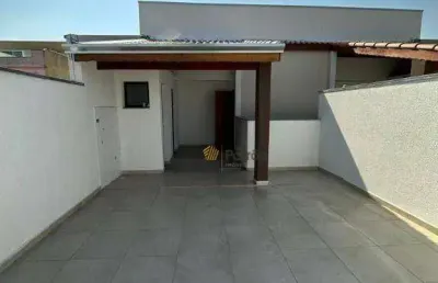 Cobertura com 2 dormitórios à venda, 86 m² por r$ 430.000,00 - jardim alvorada - santo andré/sp