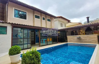 Casa em condomínio fechado com 4 quartos à venda na estrada dos três rios, freguesia (jacarepaguá), rio de janeiro, 262 m2 por r$ 1.650.000