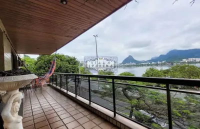 Apartamento com 4 quartos à venda na avenida epitácio pessoa, lagoa, rio de janeiro, 170 m2 por r$ 2.799.000