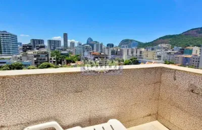 Cobertura com 2 quartos à venda na rua real grandeza, botafogo, rio de janeiro, 60 m2 por r$ 630.000