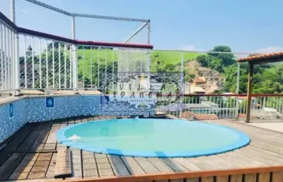 Cobertura com 3 quartos à venda na rua baronesa, praça seca, rio de janeiro, 148 m2 por r$ 445.000
