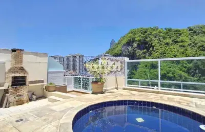 Cobertura com 3 quartos à venda na rua assunção, botafogo, rio de janeiro, 320 m2 por r$ 3.890.000