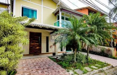 Casa em condomínio fechado com 4 quartos à venda na rua luiz carlos sarolli, recreio dos bandeirantes, rio de janeiro, 400 m2 por r$ 1.550.000