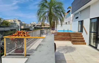 Cobertura com 3 quartos à venda na avenida genaro de carvalho, recreio dos bandeirantes, rio de janeiro, 172 m2 por r$ 950.000