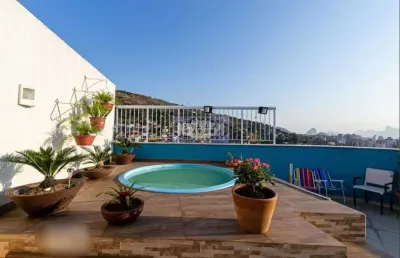 Cobertura com 2 quartos à venda na rua doutor mário viana, santa rosa, niterói, 120 m2 por r$ 750.000