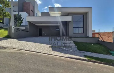 Casa de condomínio, térrea, nova, com 3 quartos, todos suítes, piscina, em valinhos/sp