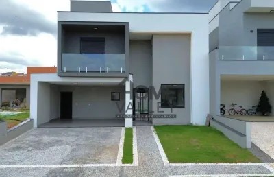 Casa sobrado com 3 suítes, escritório, piscina, localizada no condomínio colline di parma, valinhos, disponível para venda ou locação