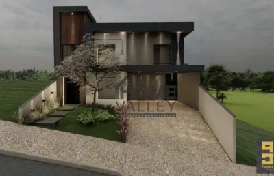 Belíssima casa em construção com 3 quartos, todos suítes, à venda no condomínio villaggio di napoli , valinhos