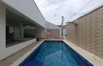 Casa com 3 dormitórios, sendo 2 suítes e piscina com cascata  à venda, 200 m² por r$ 3.200.000 - canto do forte - praia grande/sp