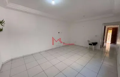Casa com 3 dormitórios para alugar, 114 m² por r$ 3.000,00/mês - caiçara - praia grande/sp