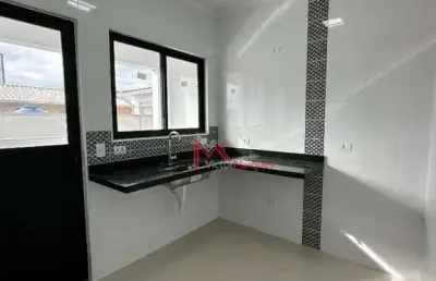Sobrado com 2 dormitórios à venda, 54 m² por r$ 295.000,00 - maracanã - praia grande/sp