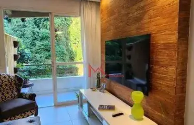 Apartamento com 3 dormitórios à venda, 113 m² por r$ 695.000,00 - pitangueiras - guarujá/sp