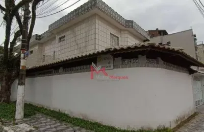 Sobrado com 4 dormitórios, sendo 1 suíte pequena  à venda, 140 m² por r$ 580.000 - aviação - praia grande/sp