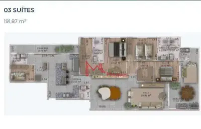 Apartamento com 3 dormitórios, sendo 3 suítes  à venda, 191 m² por r$ 1.390.000 - canto do forte - praia grande/sp