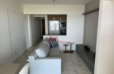 Apartamento vista mar com 2 dormitórios, sendo 1 suíte à venda, 78 m² por r$ 500.000 - mirim - praia grande/sp