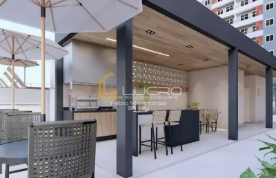 Lindos apartamentos mobiliados de frente para piscina, à venda com 45 m² e 2 quartos, vila nova cidade universitária, bauru - sp