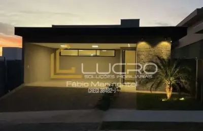 Casa térrea para venda - 3 suites - condomínio fechado floratta