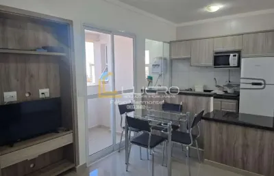 Apartamento mobiliado para aluguel com 37 m² e 1 quarto em vila universitária, bauru - sp