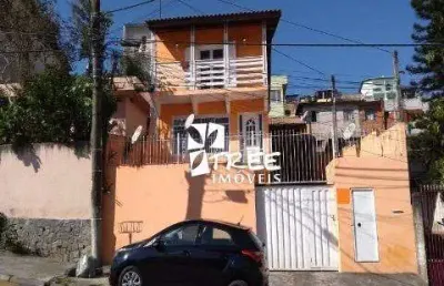 Venda de sobrado no arujamérica, em arujá/sp, 320m² com 3 quartos, suíte, lavanderia, salão e 05 vagas, sendo 02 cobertas. consulte-nos.