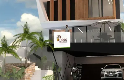 Venda de sobrado novo no real park em arujá/sp, 355m² com 4 suítes amplas, garagem coberta, piscina, espaço gourmet e elevador. consulte-nos.