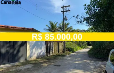 Terreno de 360 m2 com barracão de 90 m2 - balneário terra nova - cananéia - litoral sul de sp