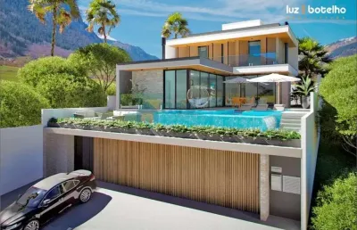 Casa com 4 suítes, 538,40m², avenida dos lagos, pedra branca, palhoça, sc