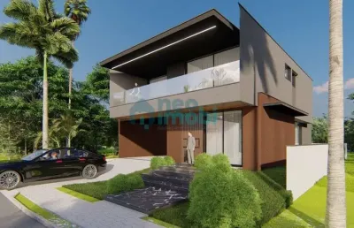 Casa 3 suíte, 266,47m² privativo, pedra branca, palhoça, sc