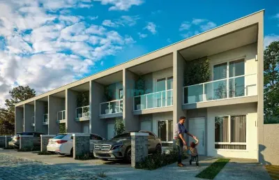 Sobrado com 2 dormitórios, 70m², bosque da pedra, sertão do imaruim, são jose, sc