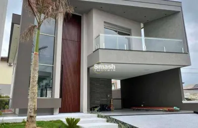 Linda casa com 4 dormitórios à venda, 270 m² - residencial real park - arujá/sp
