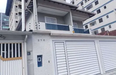Sobrado com 3 dormitórios à venda, 129 m² por r$ 800.000,00 - vila assunção - praia grande/sp