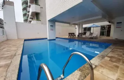 Apartamento com 1 dormitório mobiliado, 46 m²  - ocian - praia grande/sp