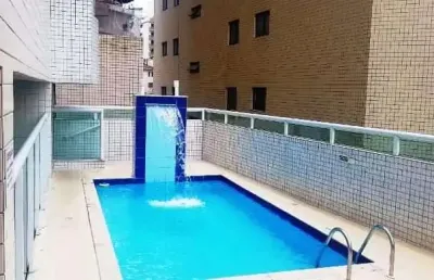 Apartamento com 3 dormitórios, 1 suíte, piscina à venda, 91 m² por r$ 480.000 - vila guilhermina - praia grande/sp