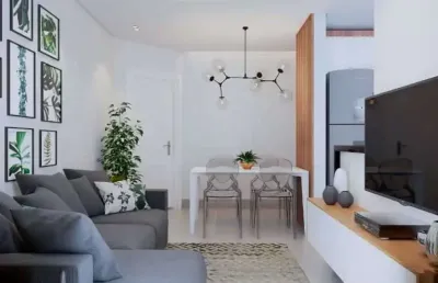 Apartamento com 1 quarto, boqueirão, praia grande - r$ 400 mil, cod: 6956