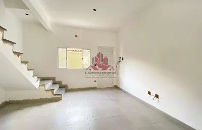 Casa em condomínio fechado com 2 quartos à venda na leonardo nunes, 66, parque são vicente, são vicente por r$ 310.000